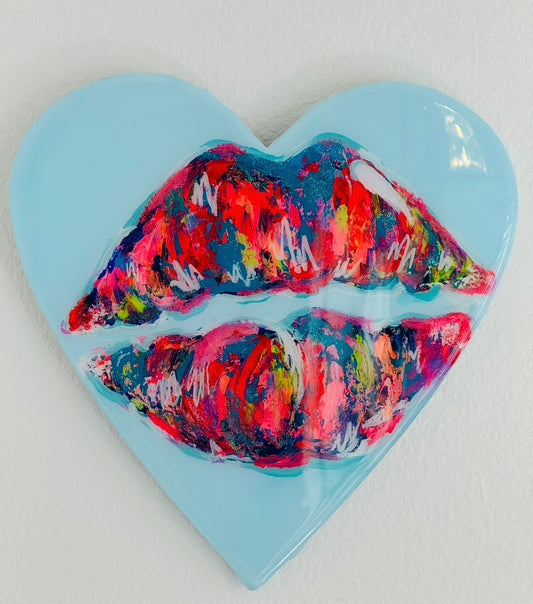 Tiffany blue heart 🩵 kiss